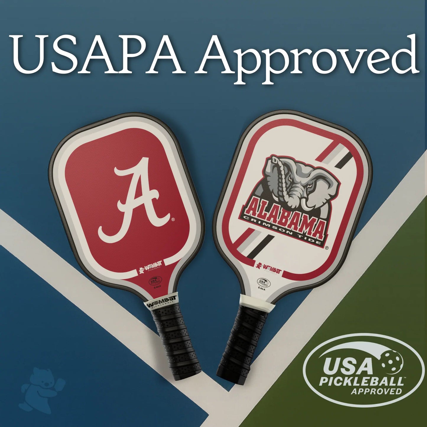 Alabama Crimson Tide - 16mm Pickleball Paddle