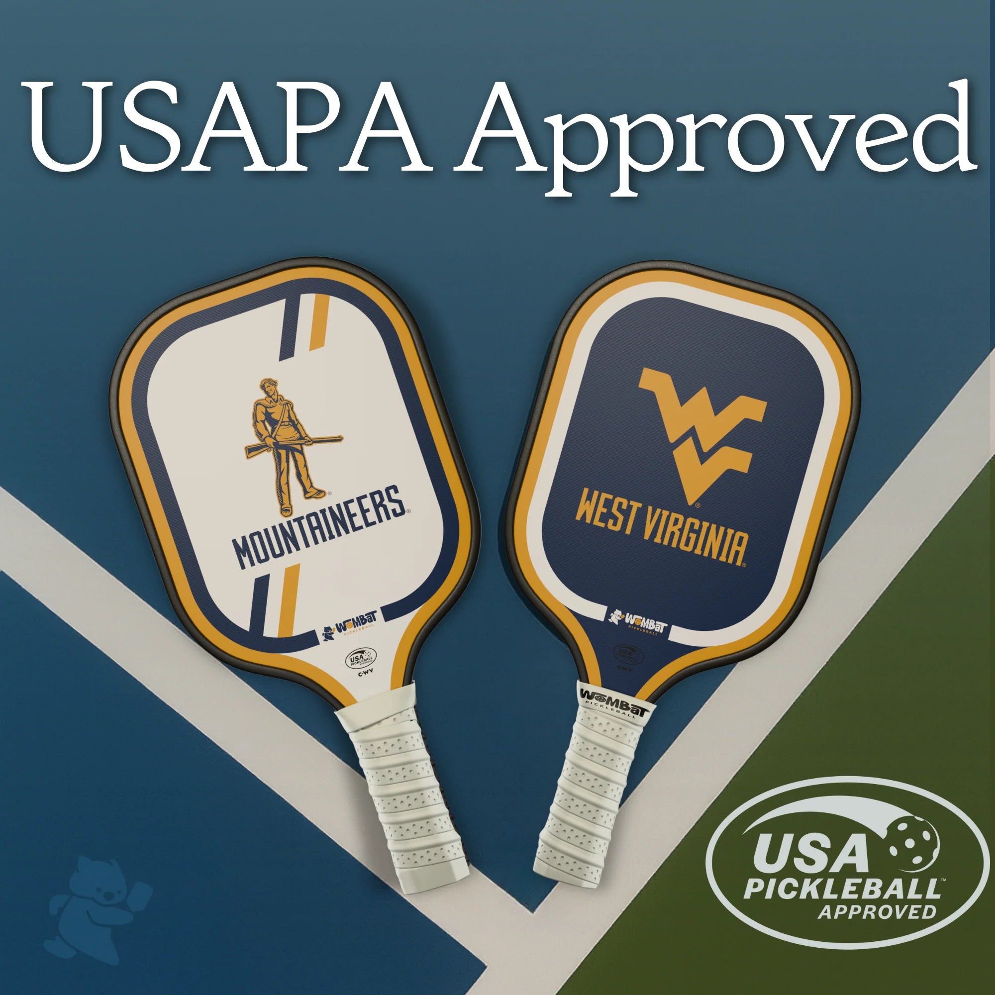 West Virginia Mountaineers - 16mm Paddle