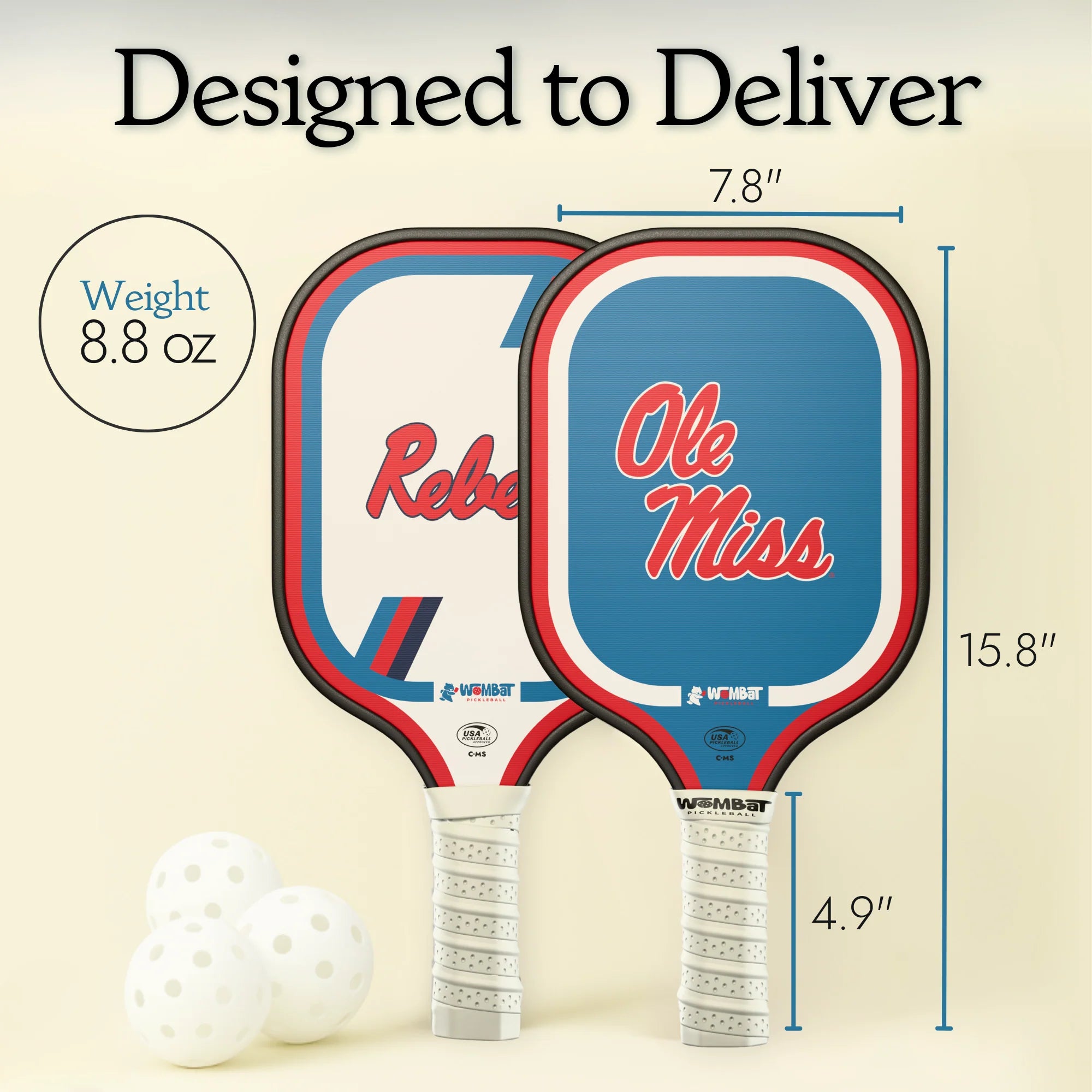 Mississippi Rebels - 16mm Paddle