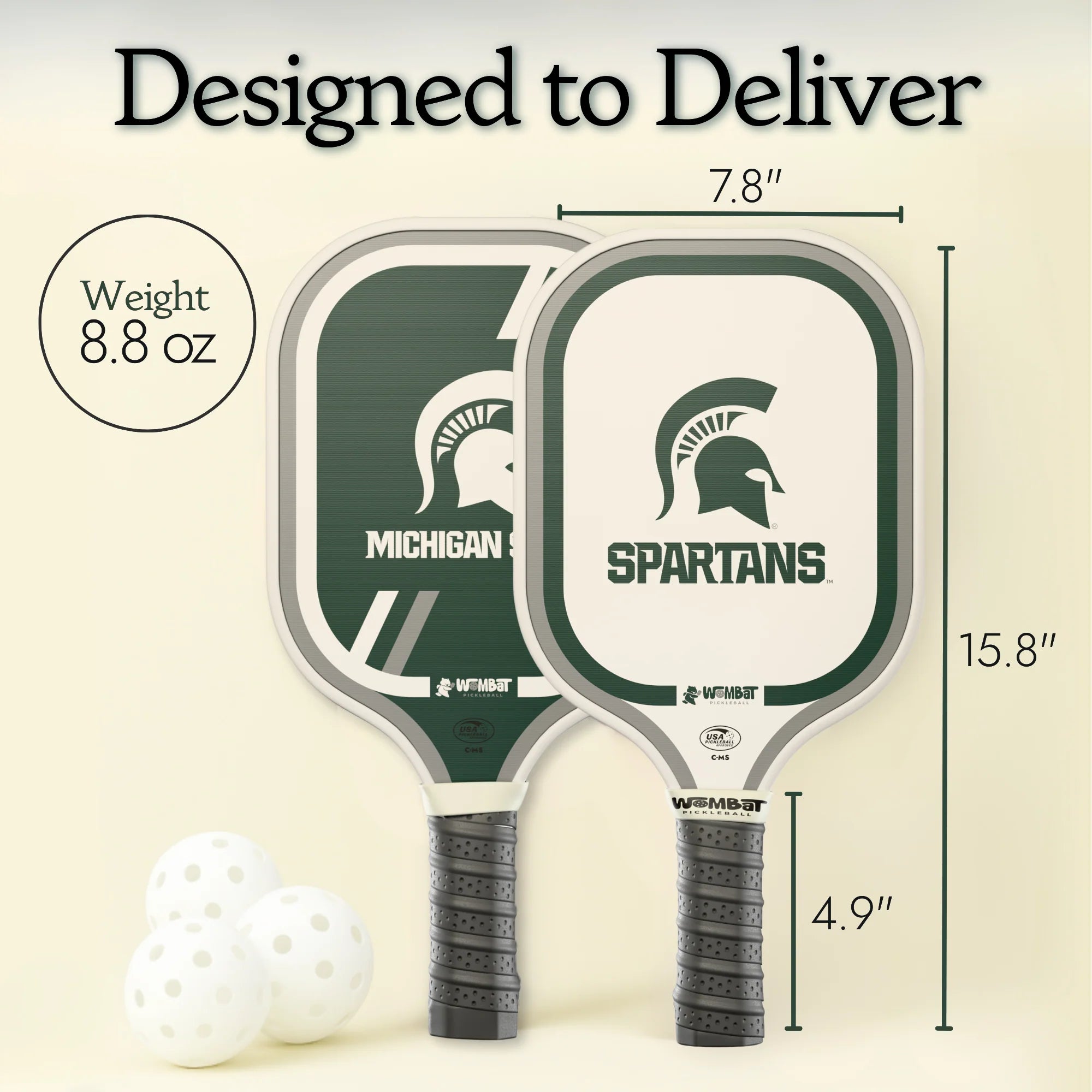 Michigan State Spartans - 16mm Paddle