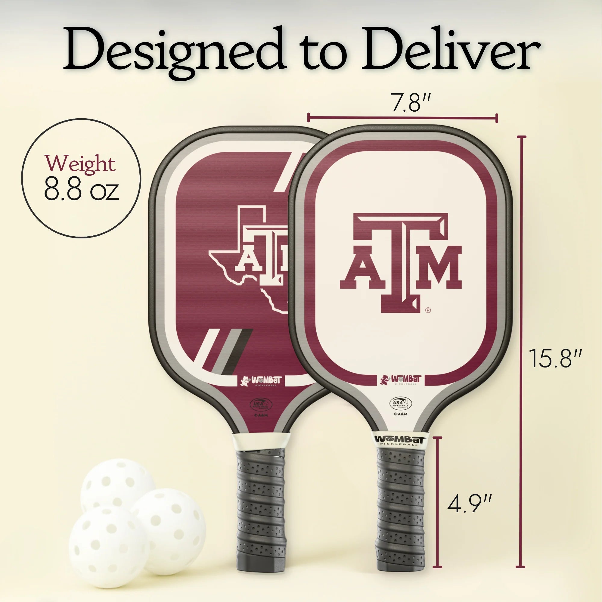 Texas A&M Aggies - 16mm Paddle