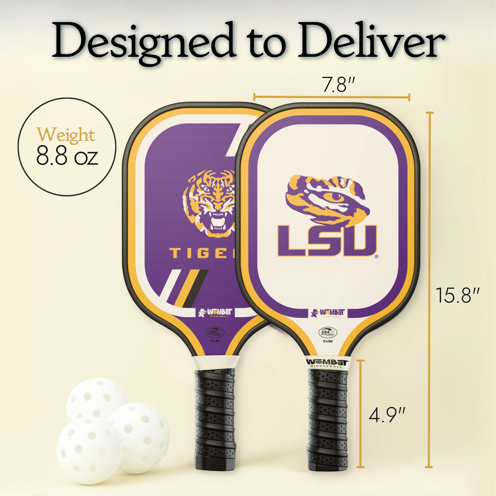 LSU Tigers - 16mm Paddle