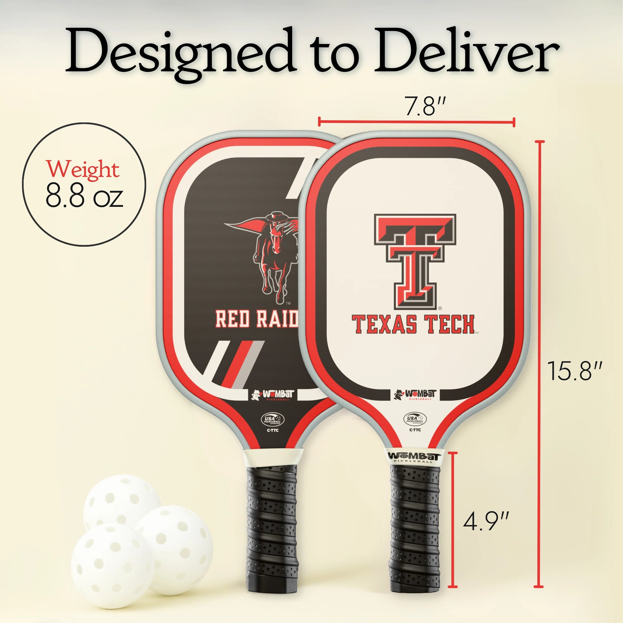Texas Tech Red Raiders - 16mm Paddle