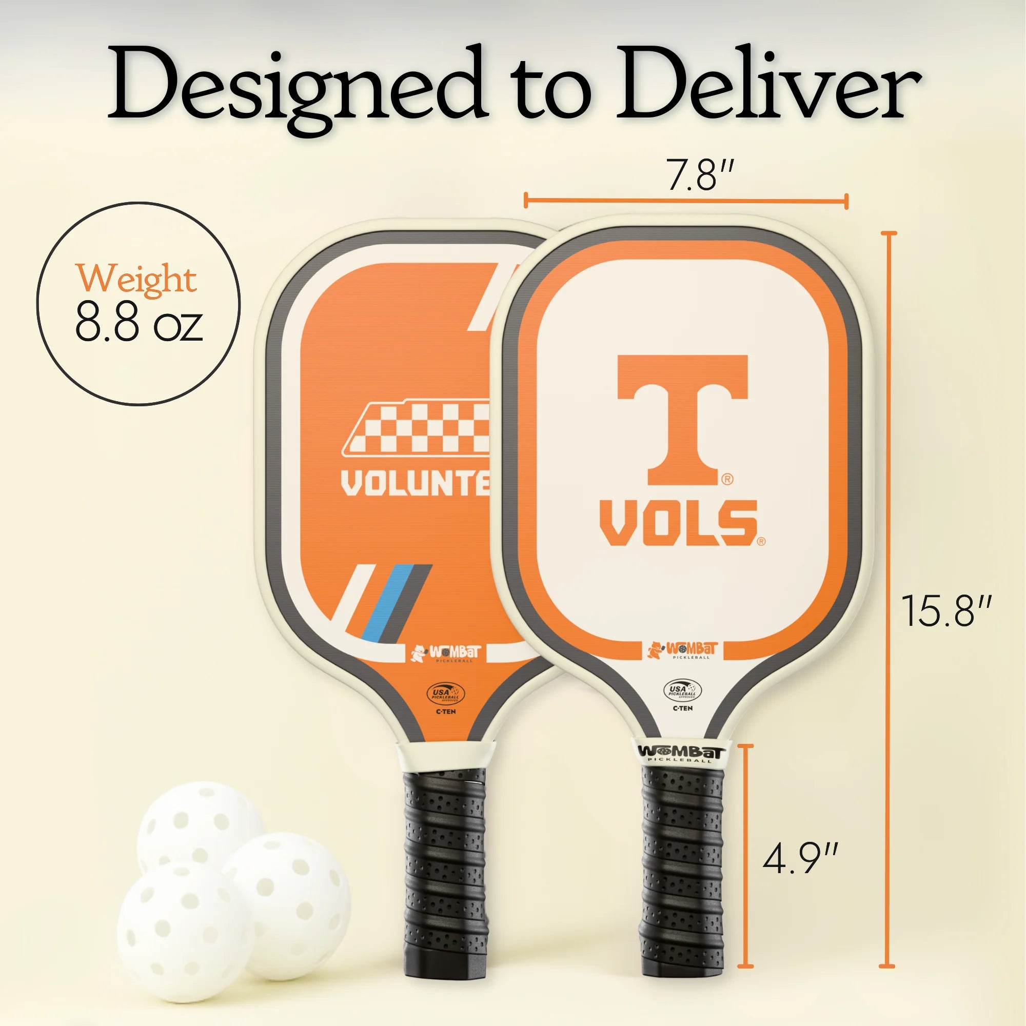 Tennessee Volunteers - 16mm Paddle